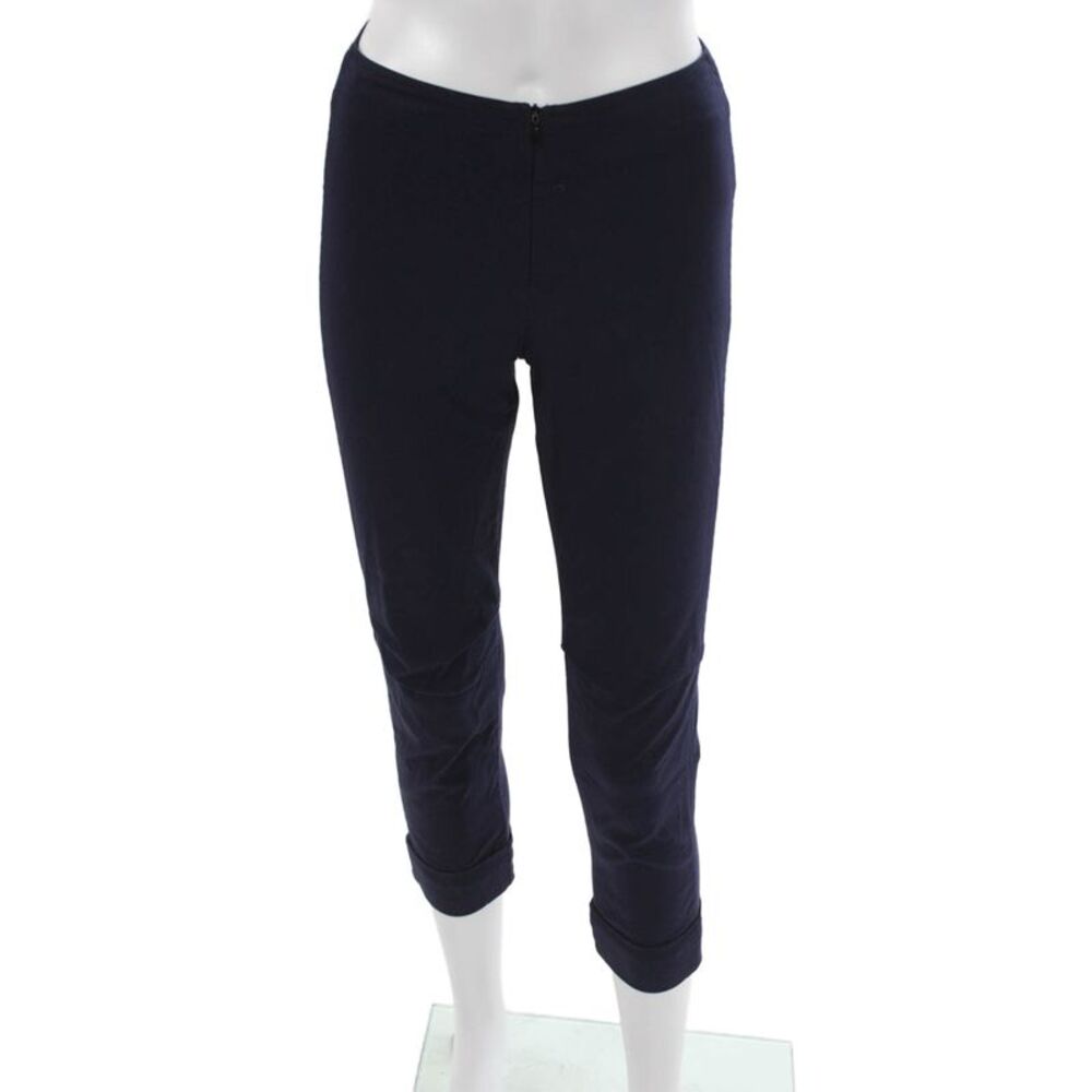 Porto Women Capri Pants Blue Viscose Zip Size 00
